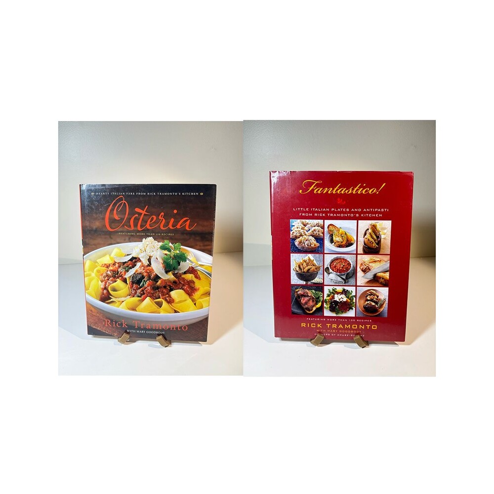 Lot of 2 Rick Tramonto w/ Mary Goodbody Osteria & Fantastico Italian Cook Books